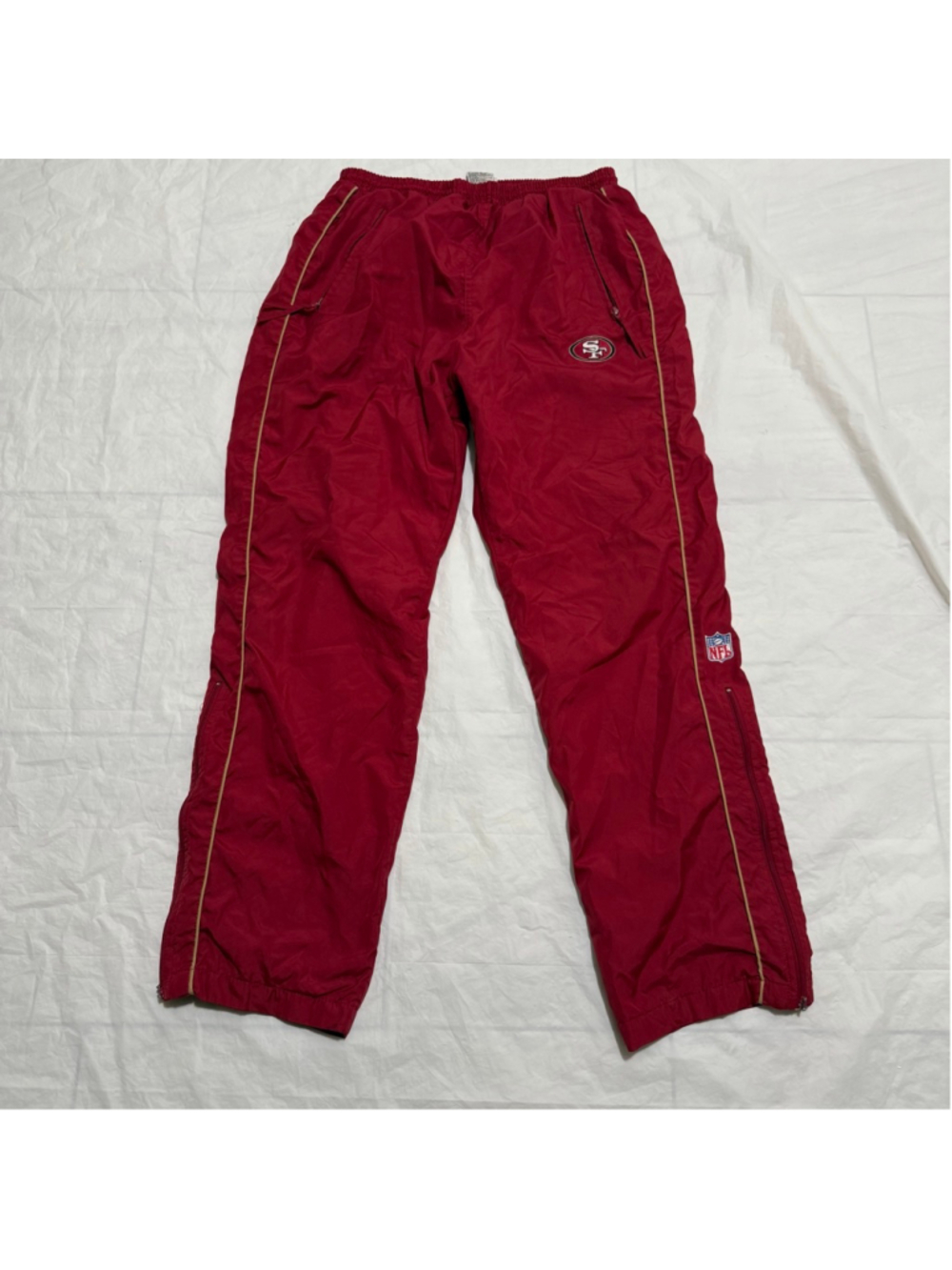 Puma Men’s Red San Francisco 49ers Vintage Track Pants Size Large